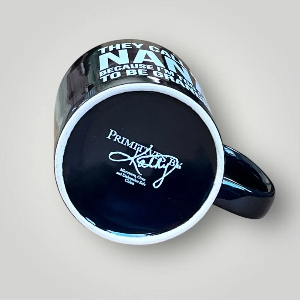 Black Oversized Coffee Mug Cup “… NANA TOO COOL TO BE GRANDMA” - Picture 12 of 13